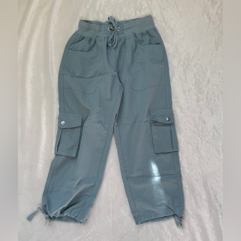 Cargo Pants Dusty Blue Gray Color